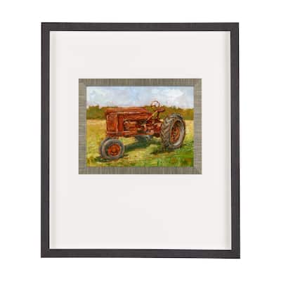 Rustic Tractors II Framed Art Print
