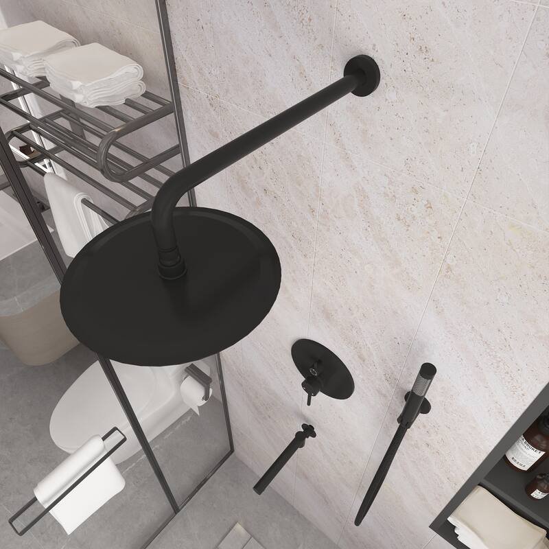 10-Inch Wall Mount Round Shower Set