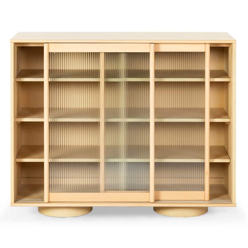 SAFAVIEH Couture Kaybella Glass Door Chest - 47"W x 18"D x 39"H