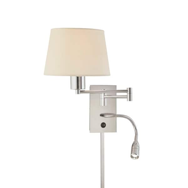slide 1 of 1, Kovacs 1 Light 16" High Plug In Wall Sconce from the George's Reading Chrome