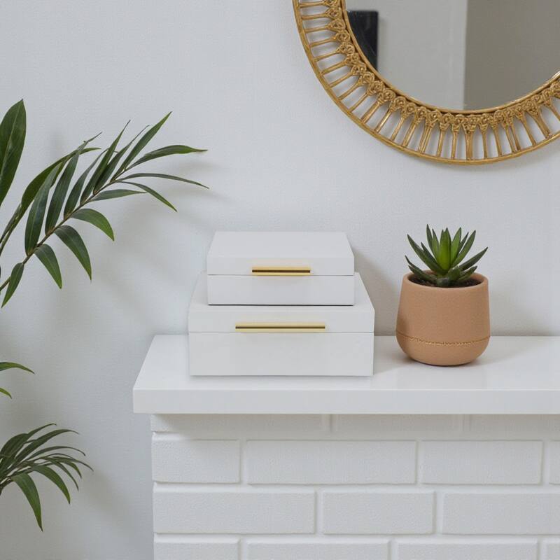 Lusan Black Vinyl Decorative Box Set