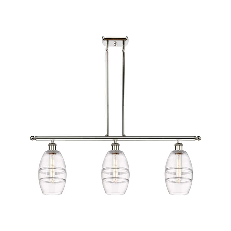 Innovations Lighting 516-3I-9-36 Vaz Linear Vaz 3 Light 36" Wide - Polished Nickel / Clear