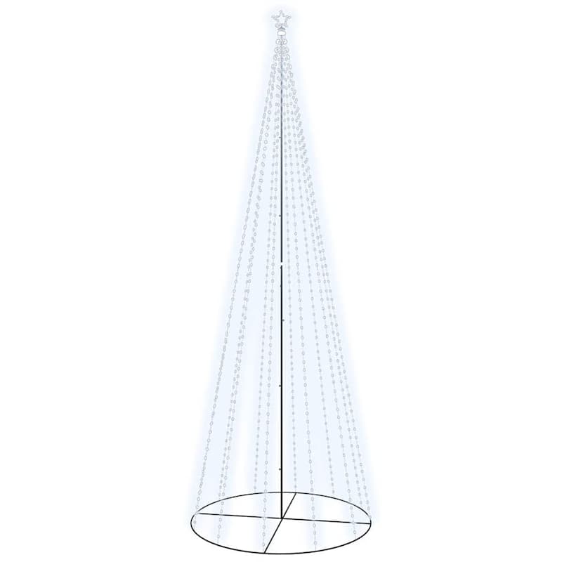 vidaXL Christmas Cone Tree Decoration Artificial Christmas Tree with LEDs