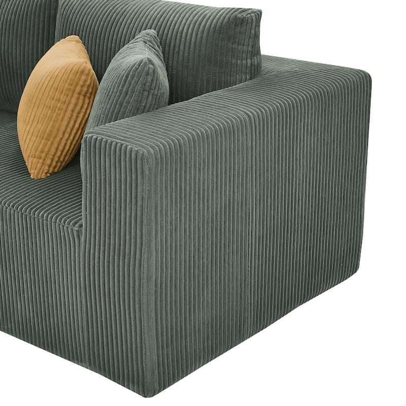 Modern L-Shaped Cloud Modular Sectional Sofa with Chaise Lounge