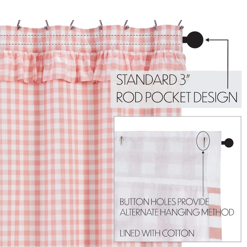 Annie Buffalo Check Ruffled Shower Curtain