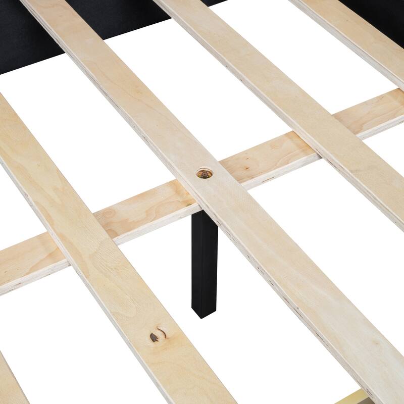 Full Size Upholstered Daybed with Storage Drawers, Linen Fabric, Pink