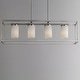 preview thumbnail 3 of 2, Maxim 10288SW Lateral 4 Light 36" Wide Pillar Candle Linear Pendant