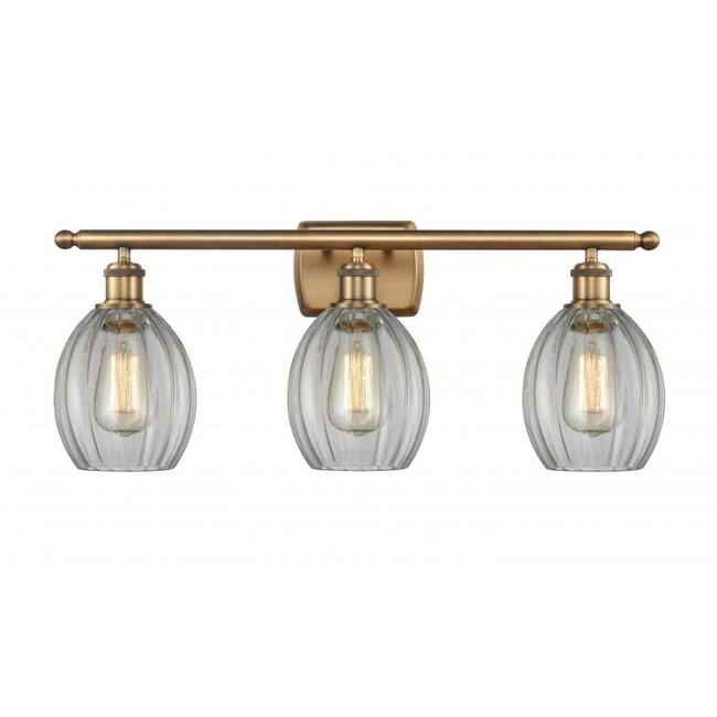 Innovations Lighting Eaton 3 Light 26" Wide Bathroom Vanity Light - Brushed Brass / Clear