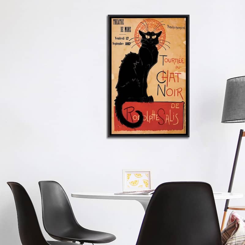 iCanvas "Tournee du Chat Noir Advertising Vintage Poster" by Unknown Artist Framed