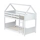 preview thumbnail 52 of 58, Rubber Wood Bunk Bed with Safety GuardrailsTwin Over Twin