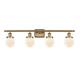 Option Matte White / Brushed Brass Finish