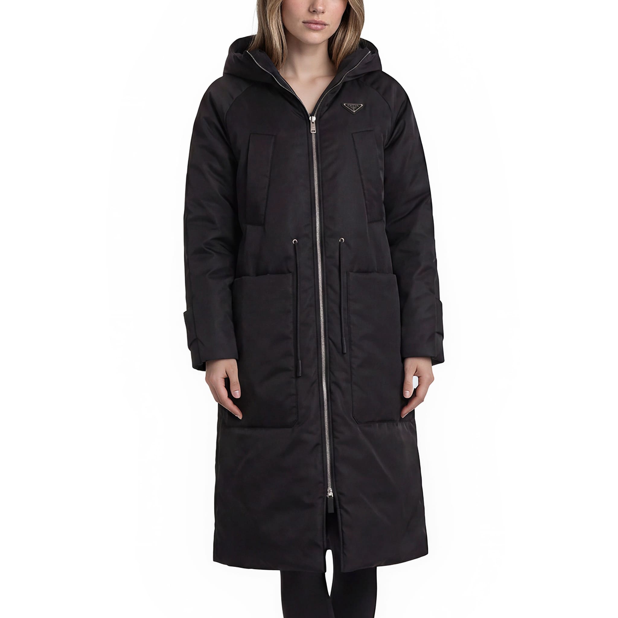 Prada Re-Nylon Hooded Down Coat