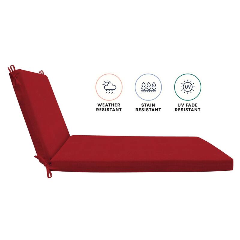 Textured Chaise Lounge Cushion - 22.5" wide x 70" long x 45" deep x 3.5" thick