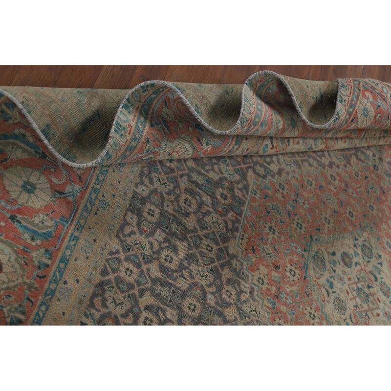 Tabriz Persian Vintage Area Rug Handmade Wool Carpet - 8'5" x 10'10"