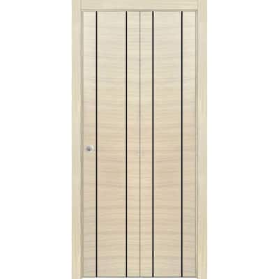 Bi-fold Doors 56 x 80 Planum 0017 Natural Veneer with Sturdy Tracks