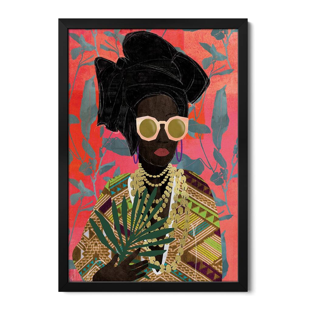 Modern Turban Woman I Premium Framed Poster by Nikki Chu