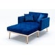 preview thumbnail 35 of 64, Velvet Upholstered Tufted Living Room Sleeper Sofa Chair With Rose Golden feet