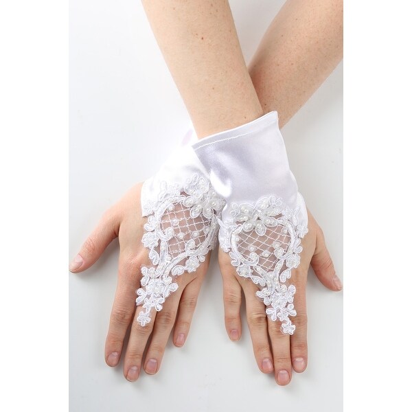 flower girl lace gloves
