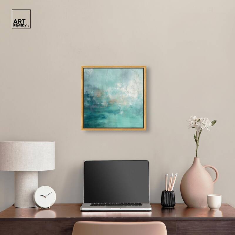 Green Blue I Canvas by Art Remedy