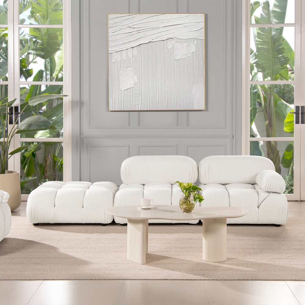 Bellini 3 piece hotsell taupe sleeper sectional