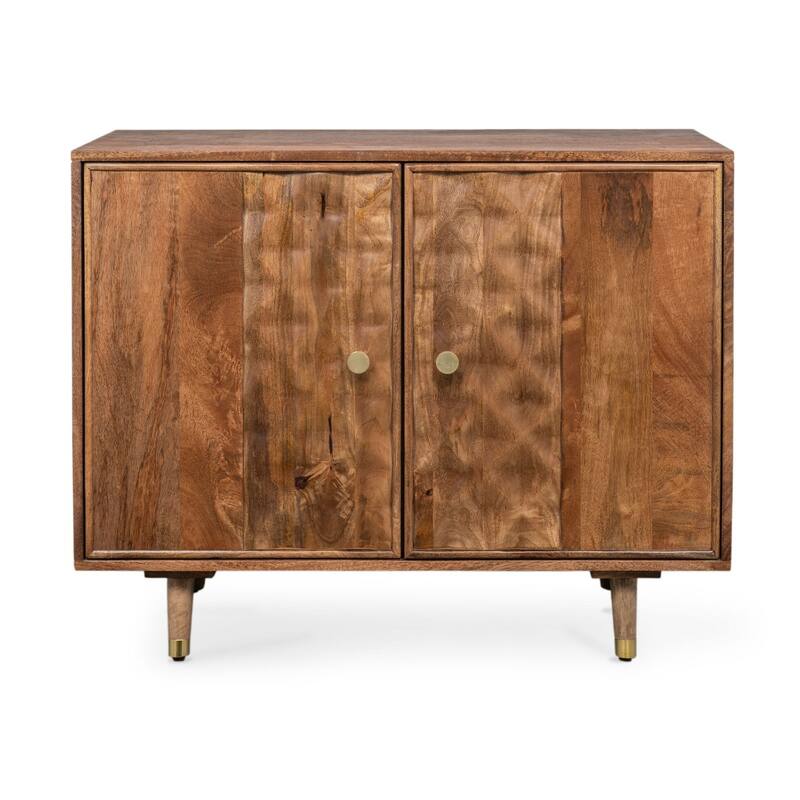 Hadley 37" Wide Solid Mango Wood Accent Cabinet - 37" x 15.5" x 29.5"