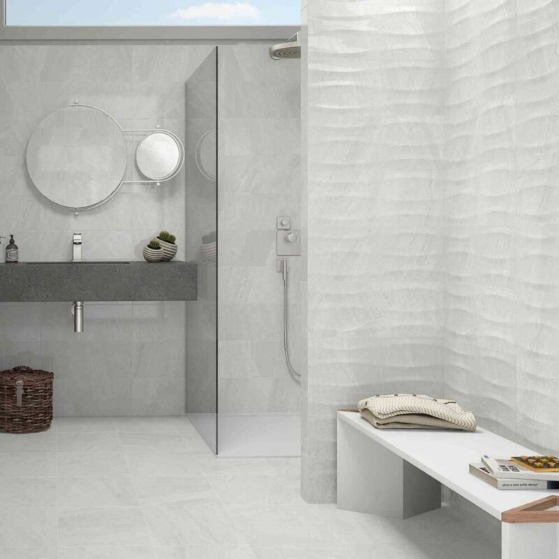 The Tile Life Hudson Field 13x13 White Porcelain Floor & Wall Tile