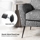preview thumbnail 21 of 22, Silas Modern Armchair with Metal Legs by HULALA HOME