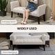 preview thumbnail 4 of 7, HOMCOM End of Bed Bench with Button Tufted Design, Upholstered Bench