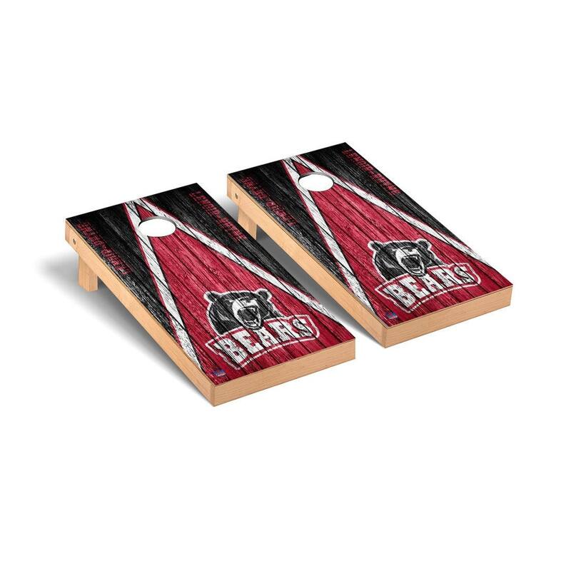 Lenoir Rhyne Bears Weathered Cornhole Board Set