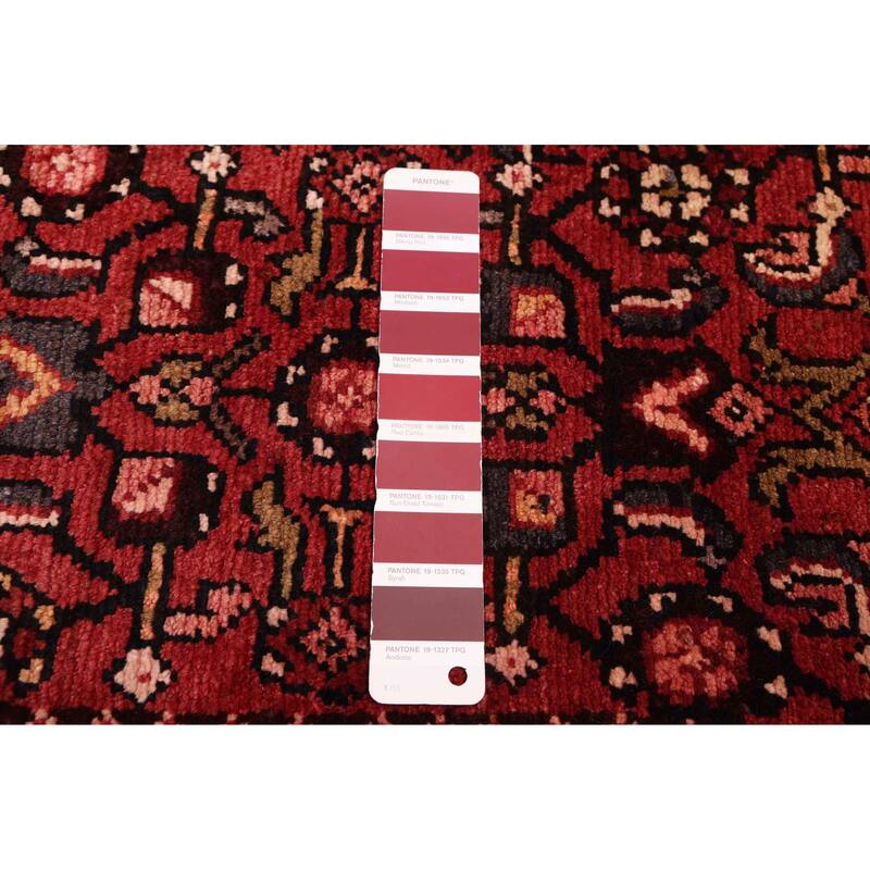 ECARPETGALLERY Hand-knotted Andelz Red Wool Rug - 3'10 x 10'4
