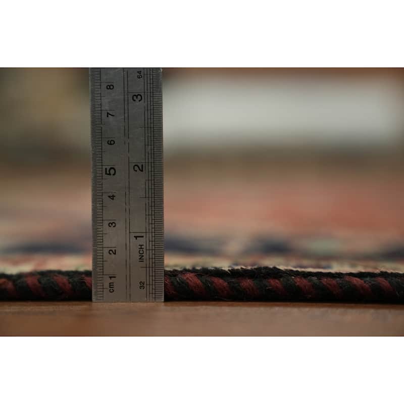 Hand Knotted Oriental 100% Wool Carpet Traditional Tribal Red Shiraz Area Rug - 5' 6'' X 3' 8''