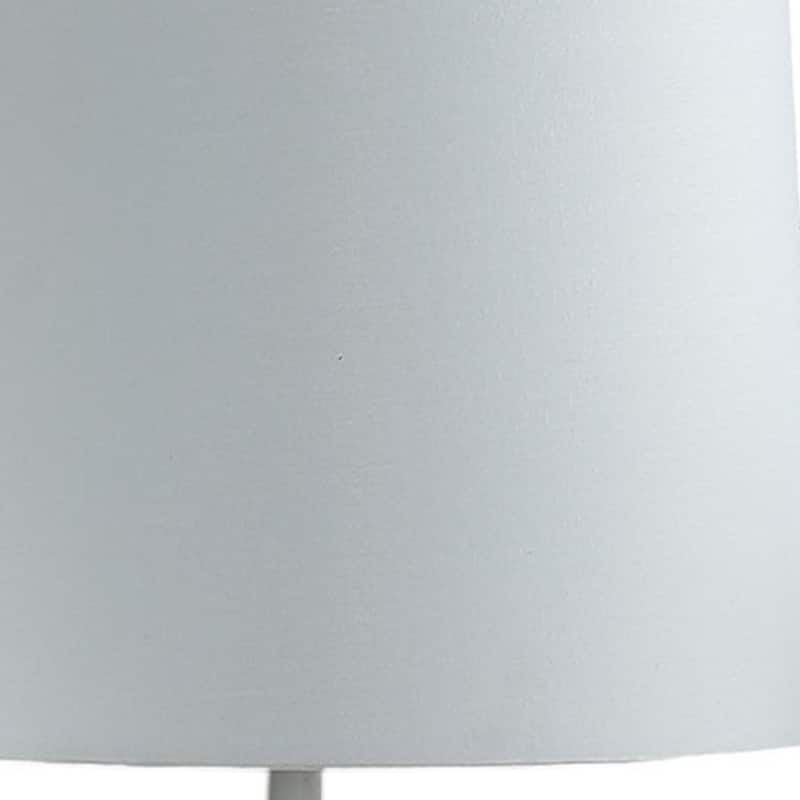 HomeRoots 17" White Pineapple Table Lamp With White Empire Shade - Small