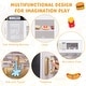 preview thumbnail 6 of 6, Pretend Play Kitchen with Utensils for Kids Aged 3+ - 36" x 12" x 39"
