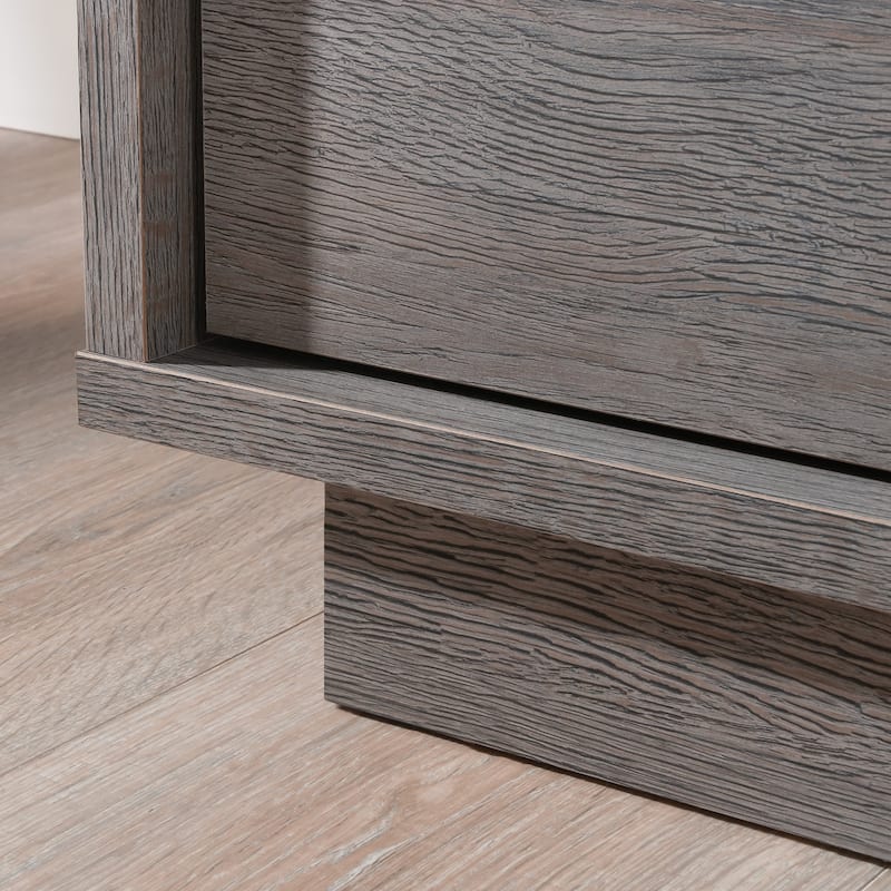 Engineered Wood Contemporary 4-Drawer Chest, Brown