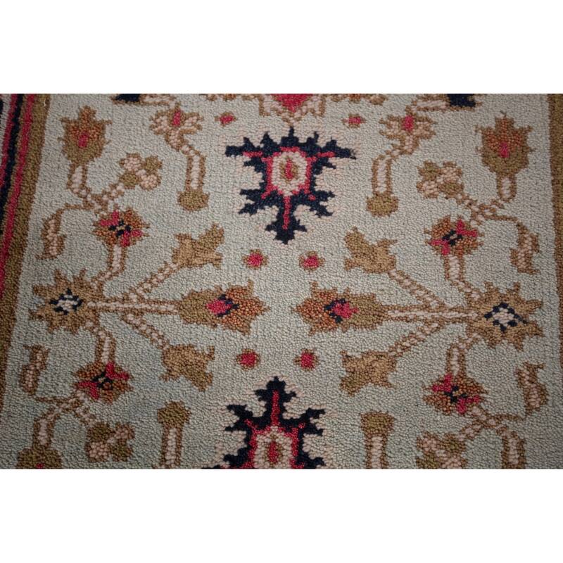 Kazak Indian Runner Rug Hand-Knotted Wool Carpet - 2'7"x 8'0"