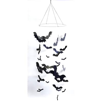 56" Halloween Hanging Bats Mobile Decoration