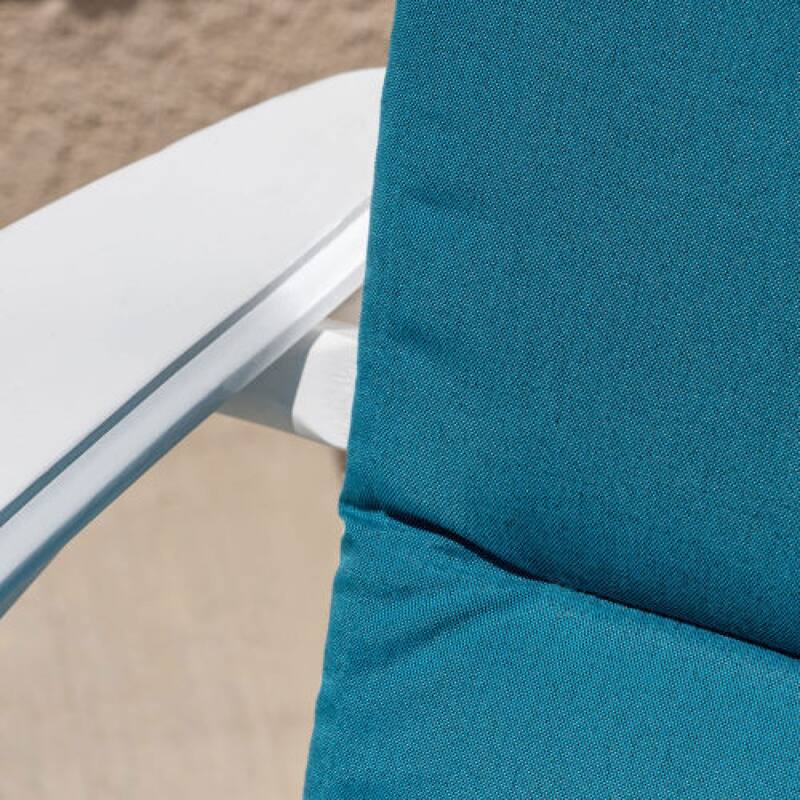 Roomfitters Outdoor Adirondack Chair Cushions with Ties, Water-Resistant Fabric, Set of 4