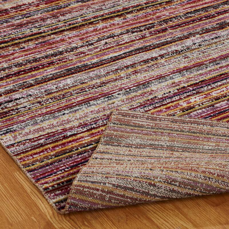 Porch & Den Ponca Distressed Stripe Indoor/Outdoor Area Rug