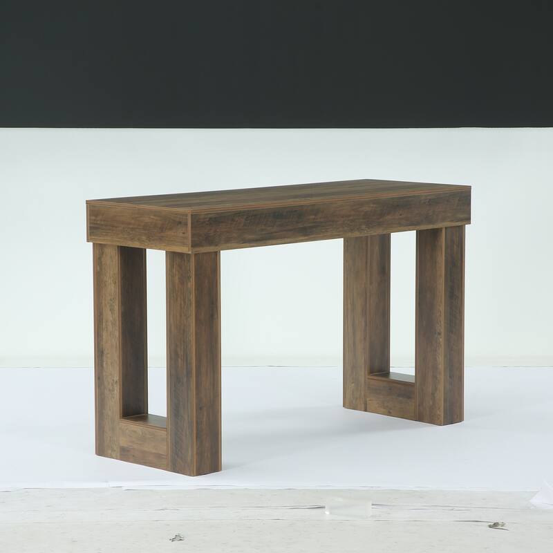 Tall Bar Table - N/A - Brown