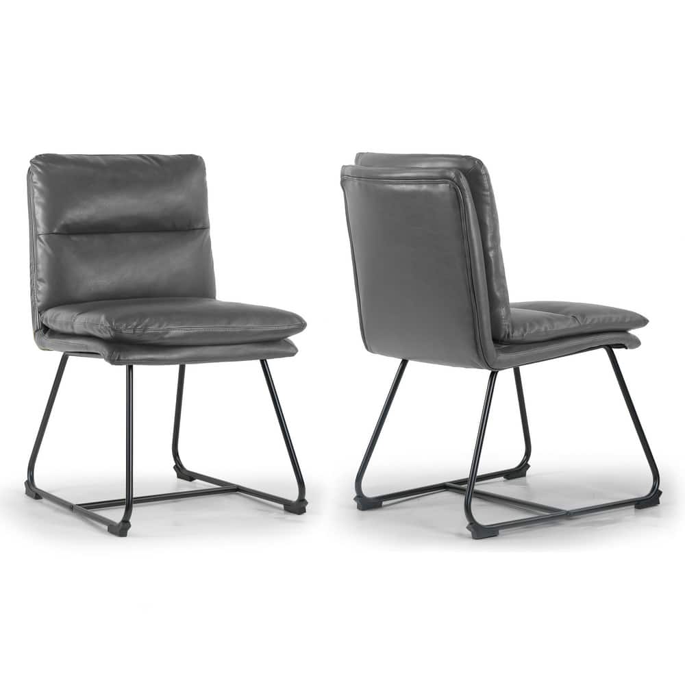 Aulani Upholstered Metal Frame Dining Chair (Set of 2)
