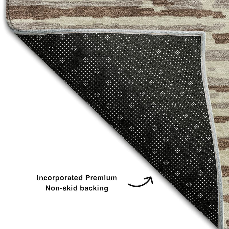 Premium Washable Super Soft Modern Scratches Mayfield Rug