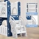 preview thumbnail 22 of 31, 8-in-1 Toddler Indoor Playground with Slide Baby Slide Playset for Toddlers Ages 1-3 Outdoor Play