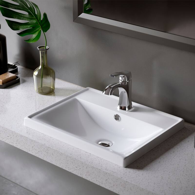 Karran Randburg KBF520 Single-Handle Single Hole Basin Bathroom Faucet with Matching Pop-up Drain