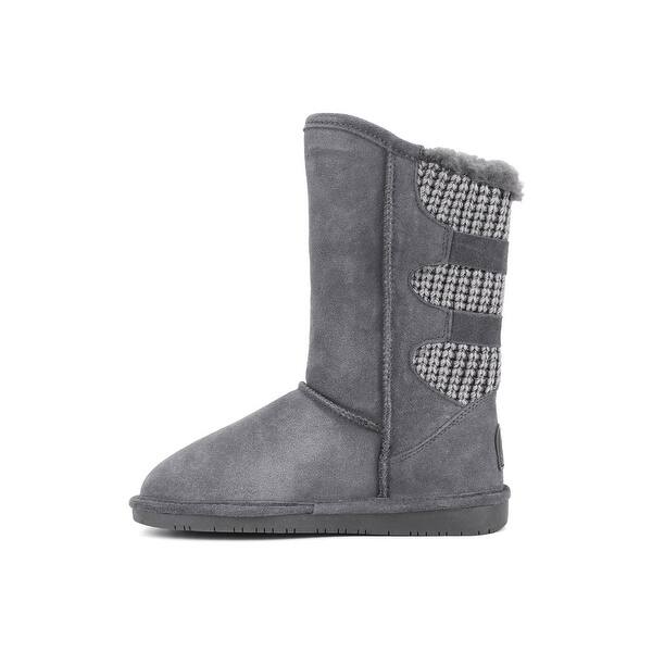 Shop Bearpaw Women S Boshie Winter Boot Charcoal Overstock