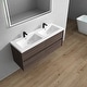 preview thumbnail 3 of 21, Kingdee 60D" Wall Mounted Vanity with Reinforced Acrylic Sink
