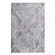 preview thumbnail 1 of 3, LOOM & LUXE Collection 2X3 Blue/Grey/Geometric Non-Shedding Area Rug - 36" D x 24" W x 0.28" H