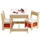 preview thumbnail 1 of 13, Kids Table and Chair Set 3 in 1 with Drawer for Toddlers Drawing