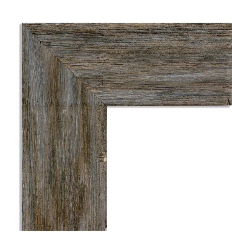 Fencepost Wood Framed White Corkboard Bulletin Board