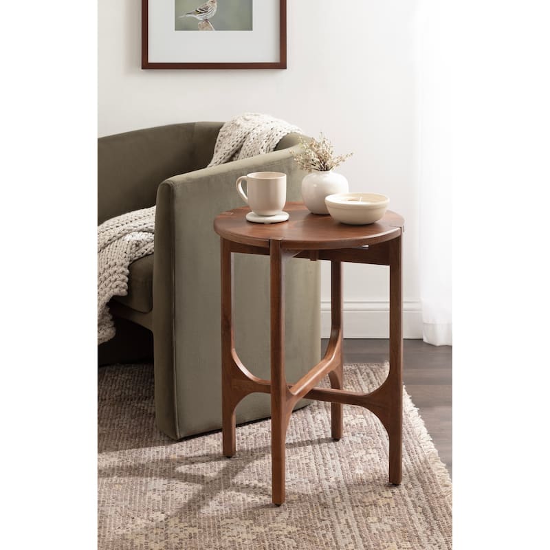Kate and Laurel Kroscove Wood Side Table