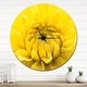 preview thumbnail 7 of 8, Designart 'Yellow Chrysanthemum Gold Flower' Oversized Traditional Wall CLock 29 in. wide x 29 in. high